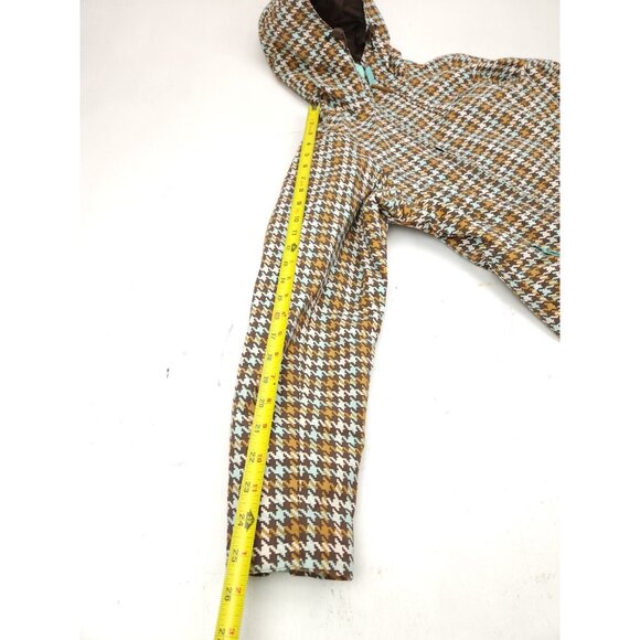 Burton Hounds tooth Hooded Ski Snowboard Jacket Womens Size Extra Small XS - Picture 4 of 9